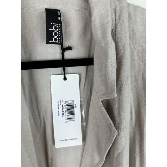 NWT Bobi Drawstring Blazer in Putty size LARGE retail: $155 - Picture 3 of 7